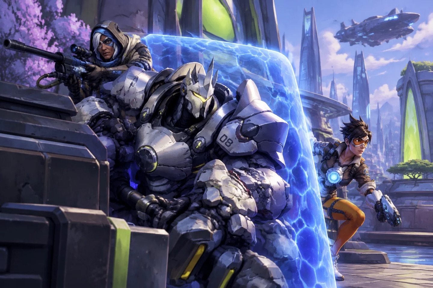 Original Overwatch fan illustration for the Ability timing guide